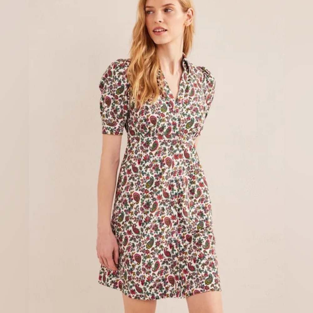 NWT Button Jersey Mini Tea Dress